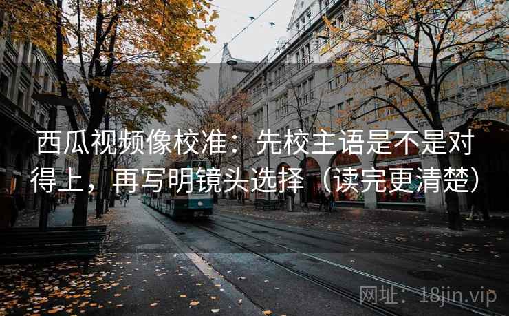 西瓜视频像校准:先校主语是不是对得上,再写明镜头选择(读完更清楚) 西瓜视频像校准:先校主语是不是对得上,再写明镜头选择(读完更清楚)